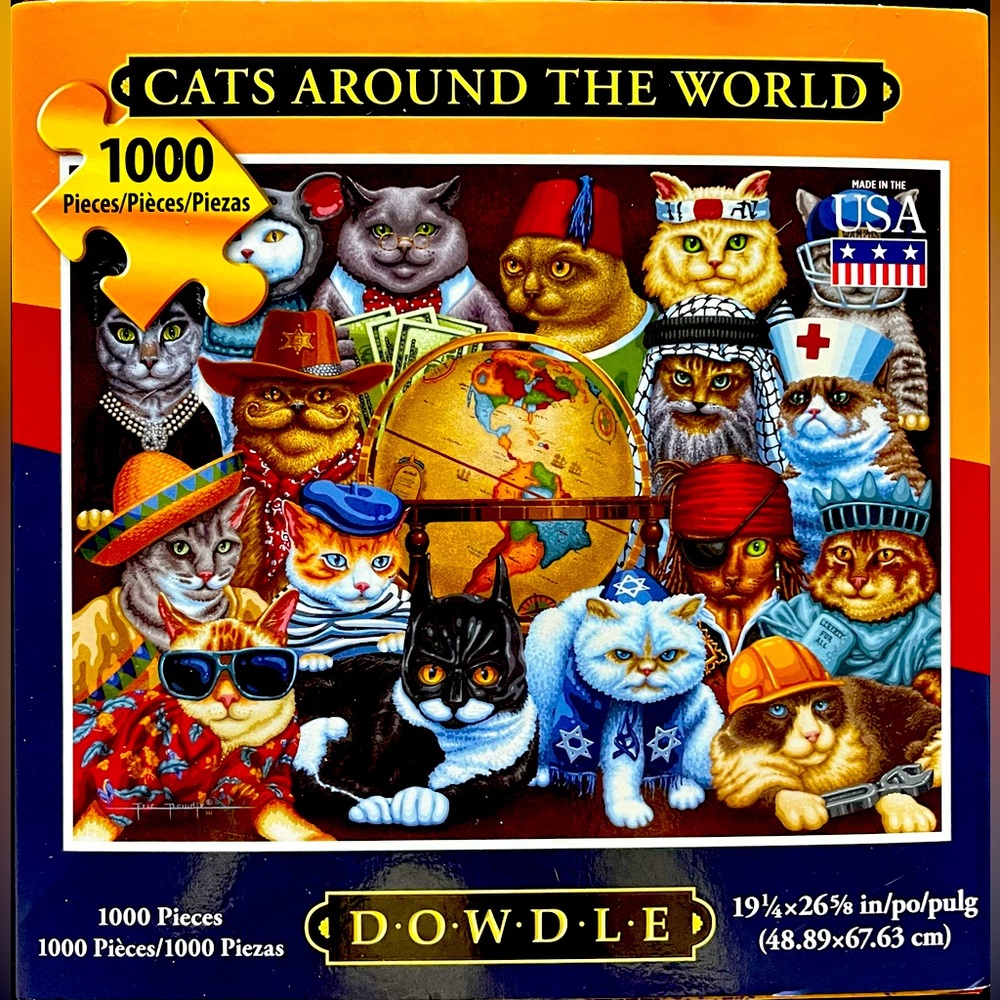 🧩😻Cats Around the World Puzzle 🧩 1000 Pieces